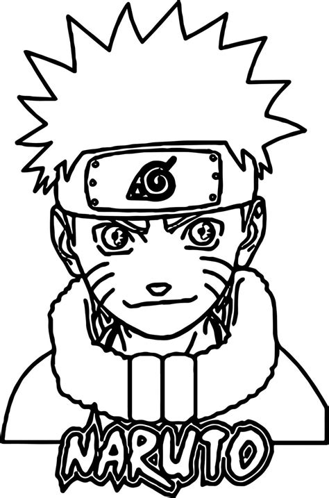 dibujo naruto para colorear